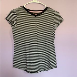 Black and white stripped shirt